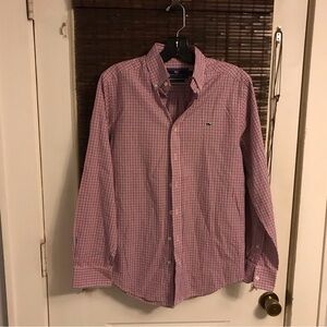 Men's vineyard vines Slim Fit Whale Button-Down Shirt Plaid Gingham Print